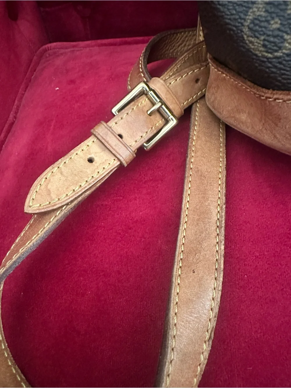 Louis Vuitton Monogram Canvas Backpack in Brown and Tan